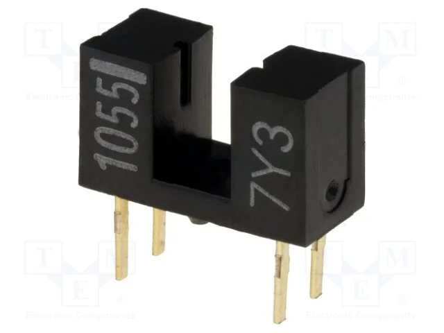Sensor: Fotoeléctrico, Transmissor-Recetor (Ranhura), Dark-On