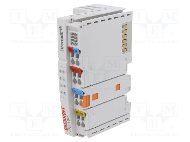 Conversor, 24VDC, RJ45 x2, IP20, 100Mbps, EtherCA.