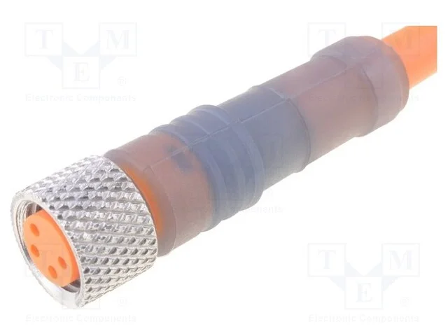 Cabo de Conexão, M8, Pin: 4, Simples, 20m, Ficha, 60vac, 4a, -25÷80c