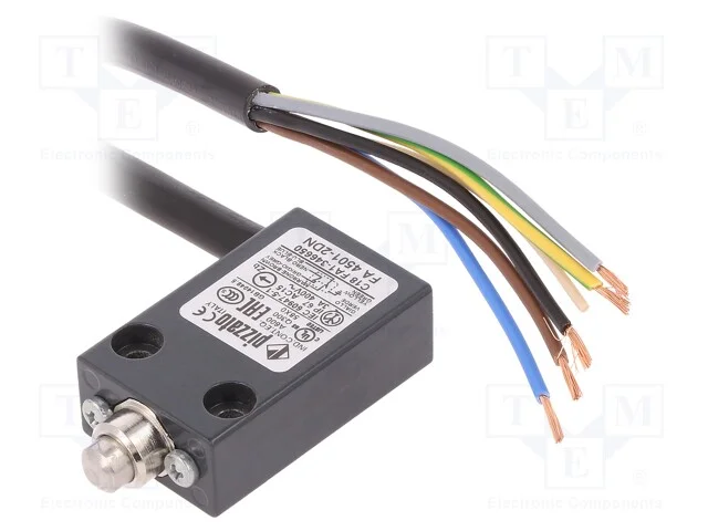 Interruptor Extremo, Haste, No + Nc, 10a, Cabo 2m, Ip67, Mat: Metal