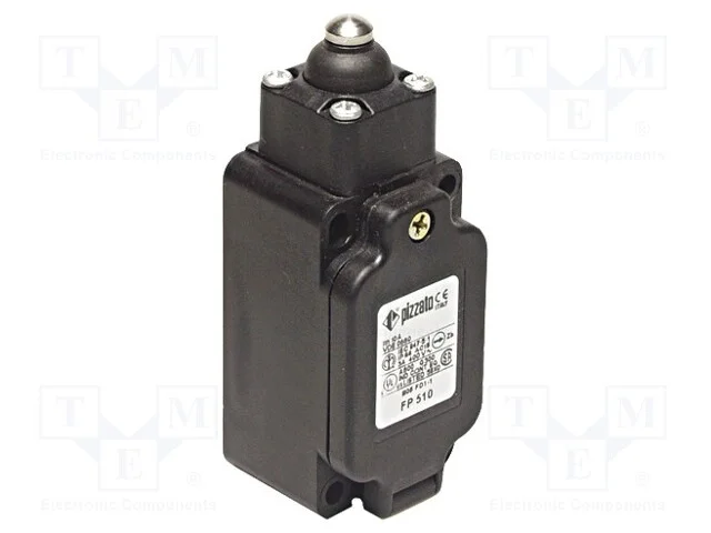 Interruptor Extremo, Selo de Borracha,Haste 10mm, No + Nc, 10a