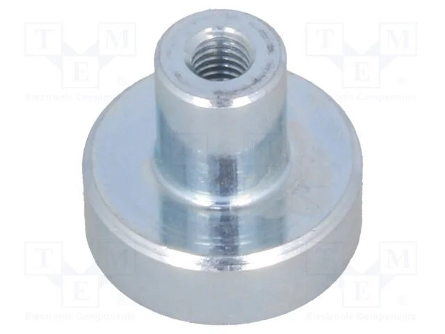 Íman: fixo, neodímio, H: 4,5mm, 60N, : 13mm, Mat..