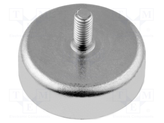 Íman: fixo, ferrite duro, H: 9mm, 180N, : 47mm, M.