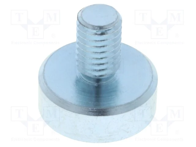Íman: fixo, neodímio, H: 4,5mm, 60N, : 13mm, Mat..