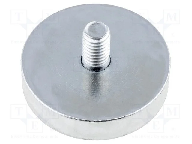 Íman: fixo, neodímio, H: 7mm, 350N, : 32mm, Mat.c.