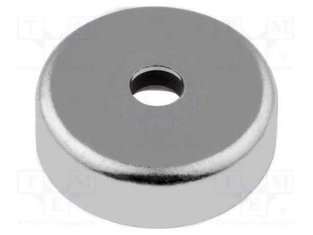 Íman: fixo, ferrite duro, H: 8mm, 90N, : 40mm, Ma.