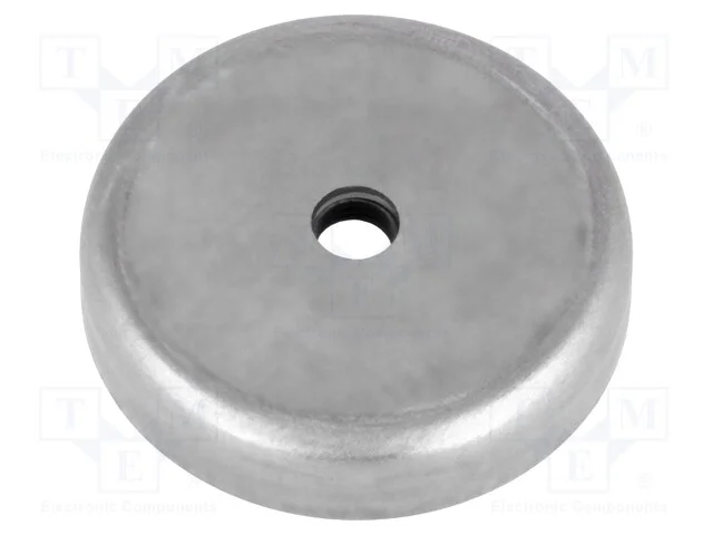 Íman: fixo, ferrite duro, H: 8mm, 72N, : 40mm, co.