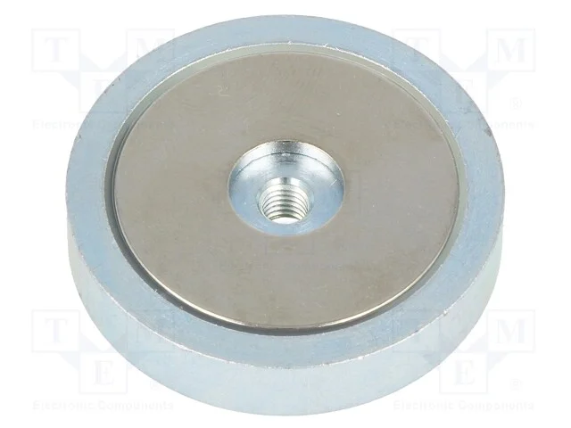 Íman: fixo, neodímio, H: 8mm, 500N, : 40mm, Mat.c.