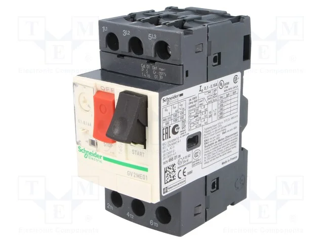 Disjuntor de Motor, 0,04kw, 230÷690vac, para Trilho Din, Ip20