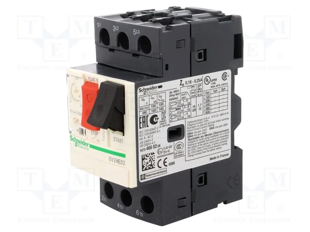 Disjuntor de Motor, 0,06kw, 230÷690vac, para Trilho Din, Ip20