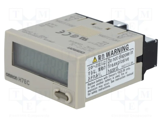Contador: electrónico, LCD, impulsos, 99999999, I.