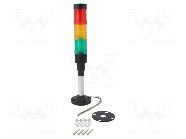 Sinalizador: Coluna de Sinalização, Led, 24vdc, 24vac, Hbjd-40