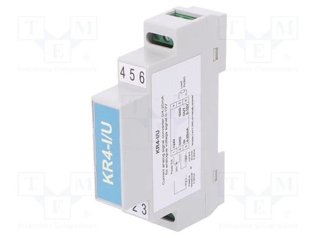 Indutor: de Sinais Anal&oacute;gicos, para Trilho Din, 4&divide;20ma, 24vdc