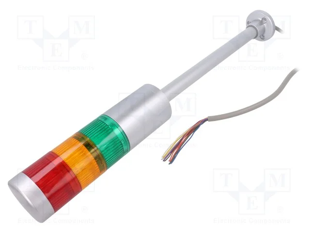Sinalizador: Coluna de Sinalização, Led, Vermelho/Âmbar/Verde