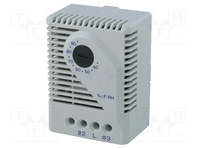 Sensor: Higróstato, 35÷90%Rh, Out: Spdt, 0÷60c, para Trilho Din