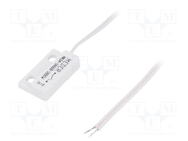 Reed switch, Pconex: 10W, 23x13,9x5,9mm, Conexões.