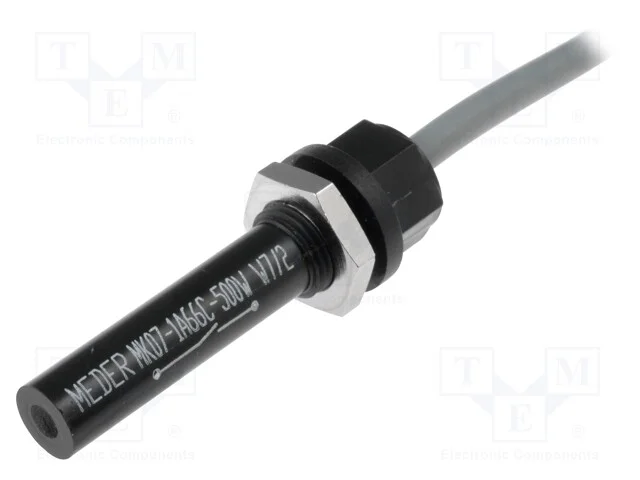 Reed switch, 15÷20mT, Pconex: 10W, 6,6x39,6mm, to.