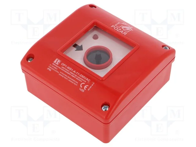 Interruptor de Segurança: Alarme de Incêndio, Op1, Nc + No, Ip65