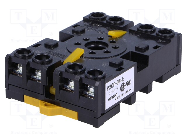 Acess.para relés: base, PIN: 8, para trilho DIN, .
