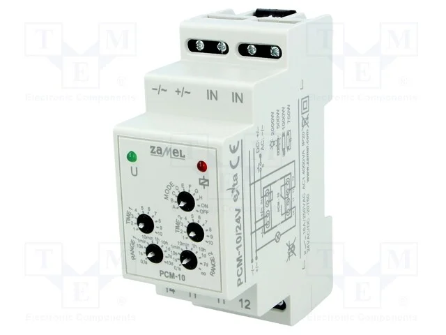 Relé Temporizado, 0,1s÷100dias, Spdt, 250vac/16a, Uten: 24vac