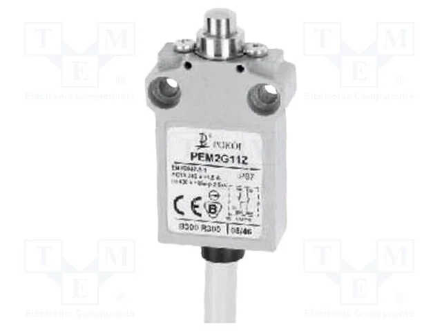 Interruptor Extremo, Haste 8mm, No + Nc, 5a, Max.250vac, Cabo 1m