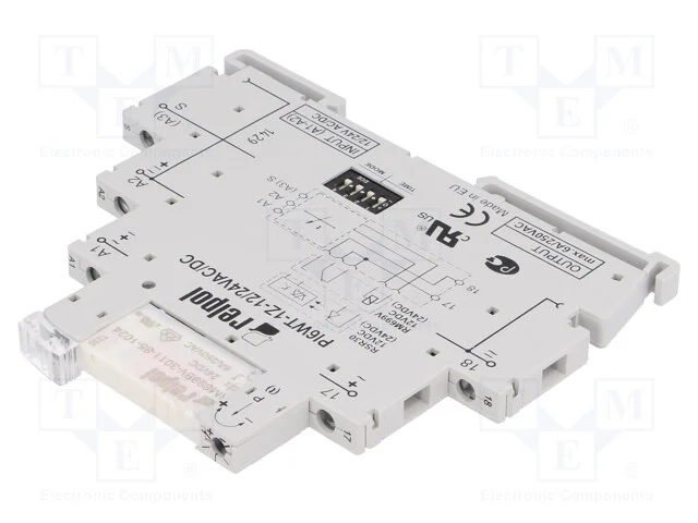Relé Temporizado, 0,1s÷10dias, Spst-No, 250vac/6a, Uten: 24vac