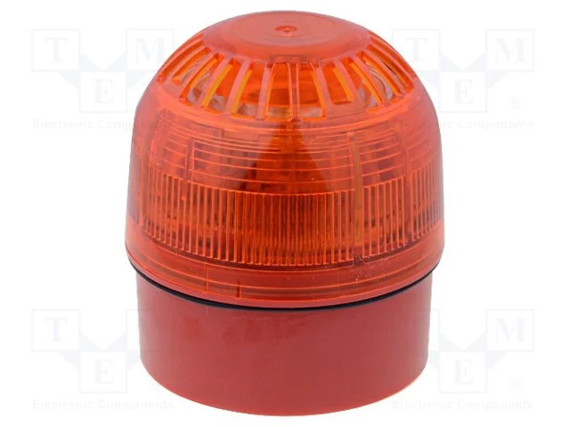 Sinalizador: Sonoro- Fônico, 17÷60vdc, Led, Vermelho, Ip65, 106db