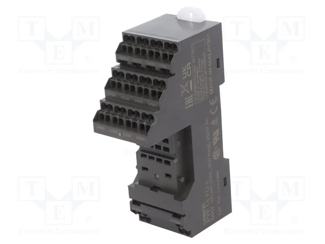 Acess.para relés: base, PIN: 14, para trilho DIN,.