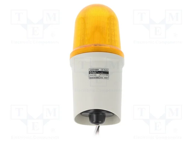 Sinalizador: Sonoro- Fônico, 10÷30vdc, Led, Âmbar, Ip65, 97x218mm