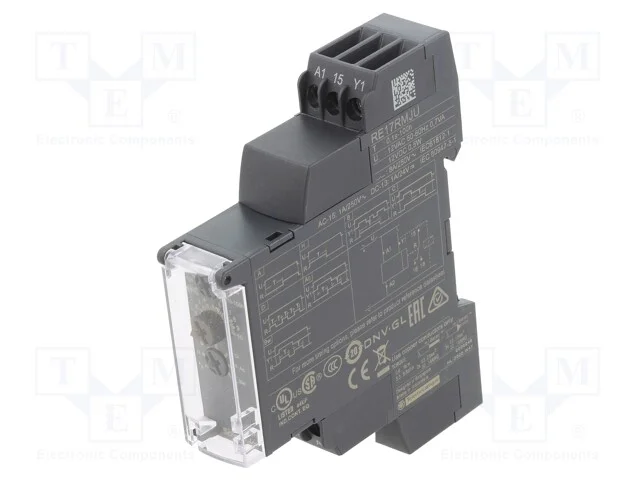 Relé temporizado, 0,1s÷100h, SPDT, 250VAC/8A, Ute.
