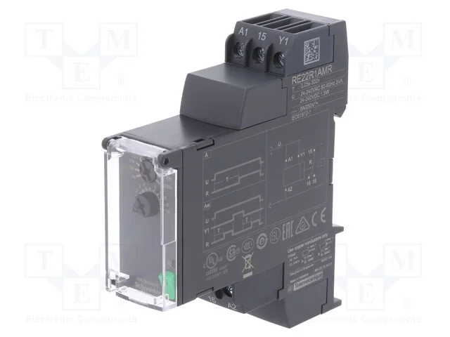 Relé Temporizado, 0,05s÷300h, Spdt, 250vac/8a, Uten: 24÷240vac