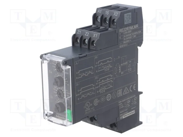 Relé Temporizado, 0,05s÷300h, Spdt, 250vac/8a, Uten: 24÷240vac