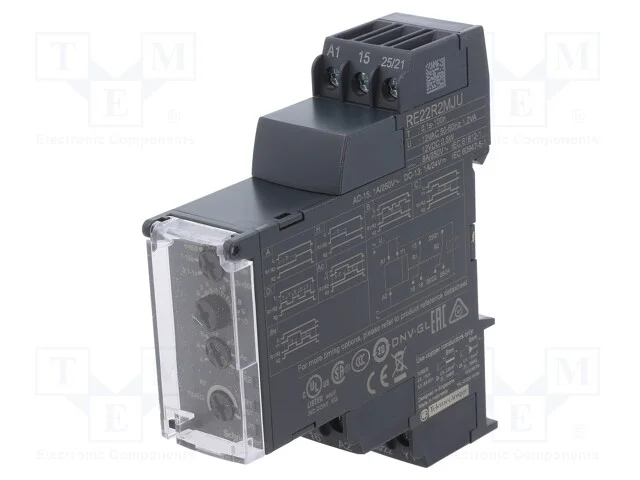 Relé Temporizado, 0,05s÷100h, Dpdt, 250vac/8a, Uten: 12vac, 12vdc