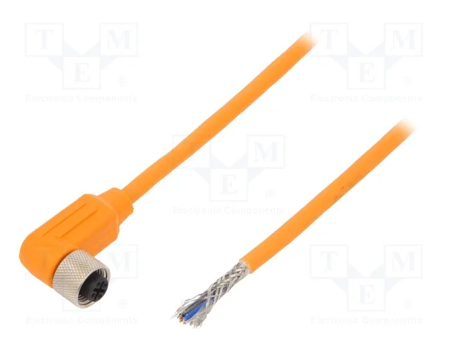 Cabo de Conexão, M12, Pin: 4, Angular, 10m, Ficha, 240vac, 4a, Ip67