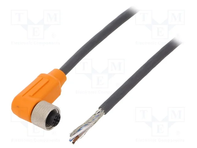 Cabo de Conexão, M12, Pin: 4, Angular, 10m, Ficha, 240vac, 4a, Ip67