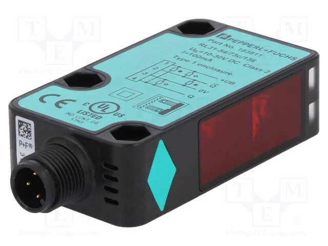 Sensor: Fotoeléctrico, Cobertura: 0,2÷9m, Push/Pull, Dark-On