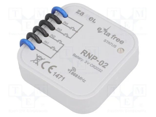 Rel&eacute; Sem Fios, Exta Free, em Caixa de Jun&ccedil;&atilde;o, 3vdc, Ip20, 250m