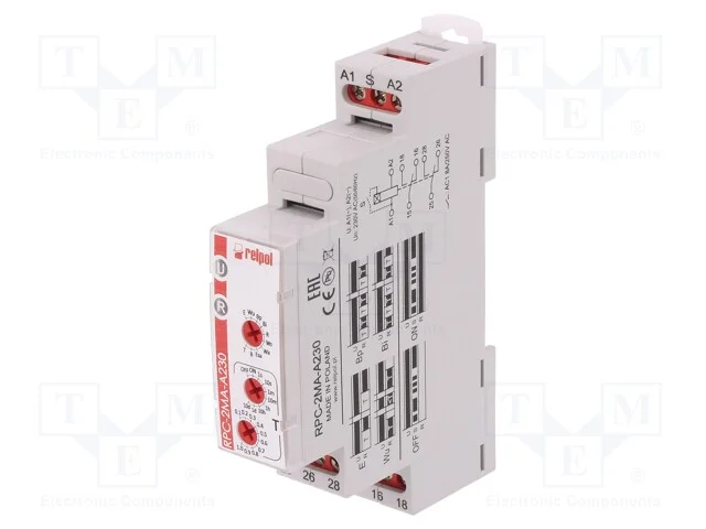 Relé Temporizado, 1s÷10dias, Dpdt, 250vac/8a,24vdc/8a, -20÷50c