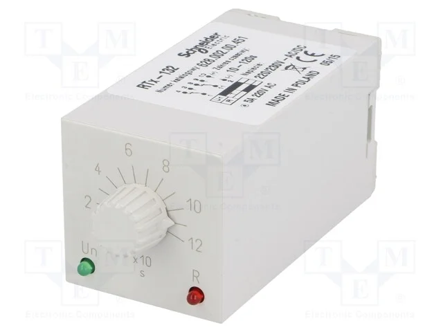 Relé temporizado, 10÷120s, DPDT, 230VAC/5A, Uten:.
