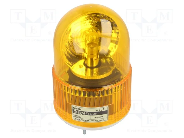 Sinalizador: luminoso, luz rotativa, âmbar, S100,.