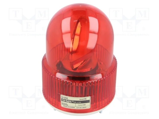 Sinalizador: luminoso, luz rotativa, vermelho, S1.