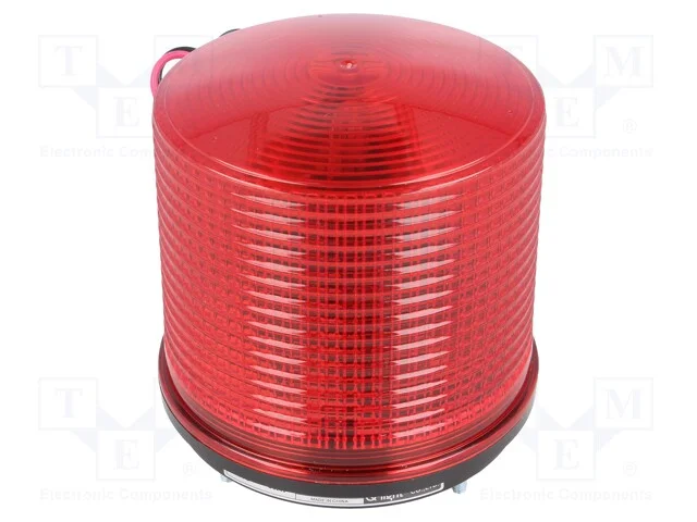 Sinalizador: Luminoso, Luz com Flash, Vermelho, S125, 24vdc, Ip44