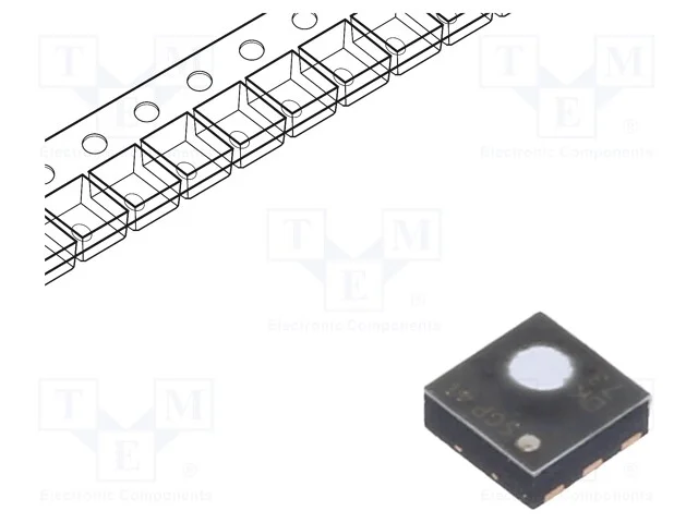 Sensor: G&aacute;s, Uten: 1,7&divide;3,6vdc, -10&divide;50c, Sgp, Smt, Dfn6