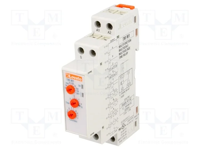 Relé Temporizado, 1÷10dias, Spdt, 250vac/8a, Uten: 12÷240vac, Tm