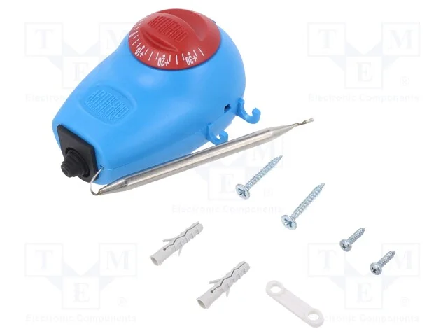 Sensor: termostato com capilar, SPDT, 16A, 400VAC.