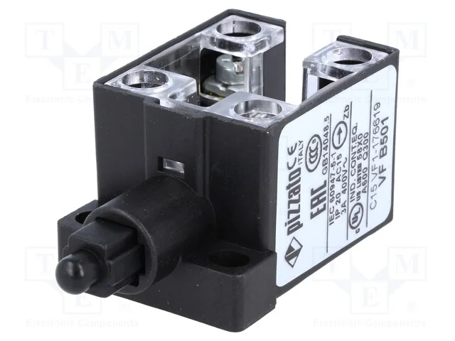 Interruptor Extremo, Mandril de Plástico, 10a, Max.400vac, Ip20