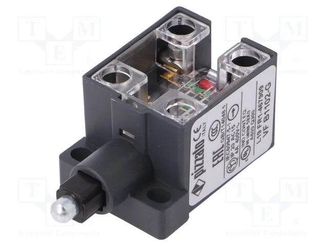 Interruptor Extremo, Mandril de Metal, Nc X2, 10a, Max.400vac