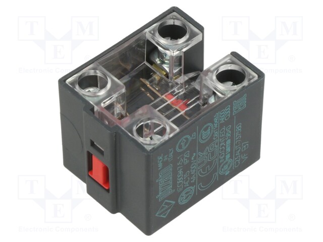 Bloco de Contato, No + Nc, 10a, Max.400vac, Max.250vdc, -40÷80c
