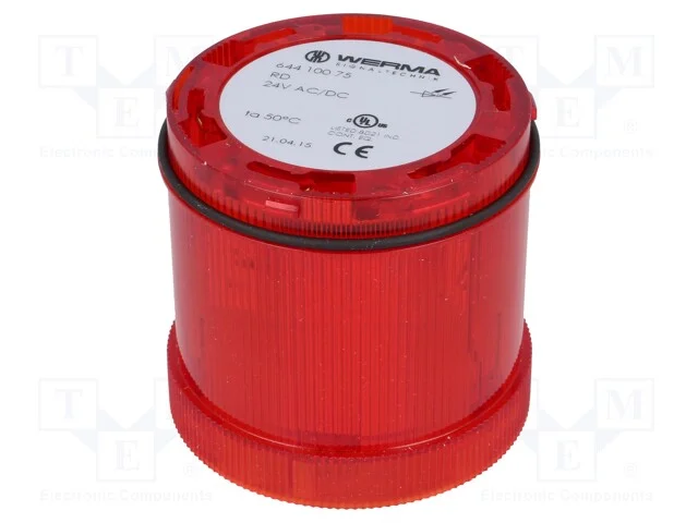 Sinalizador: Luminoso, Led, Vermelho, 24vdc, 24vac, Ip65, 70x65mm