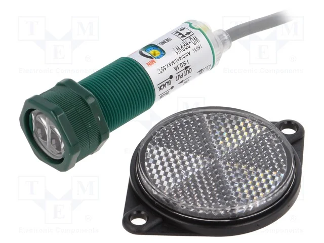 Sensor: Fotoeléctrico, Cobertura: 0÷3m, Pnp, Dark-On,Light-On